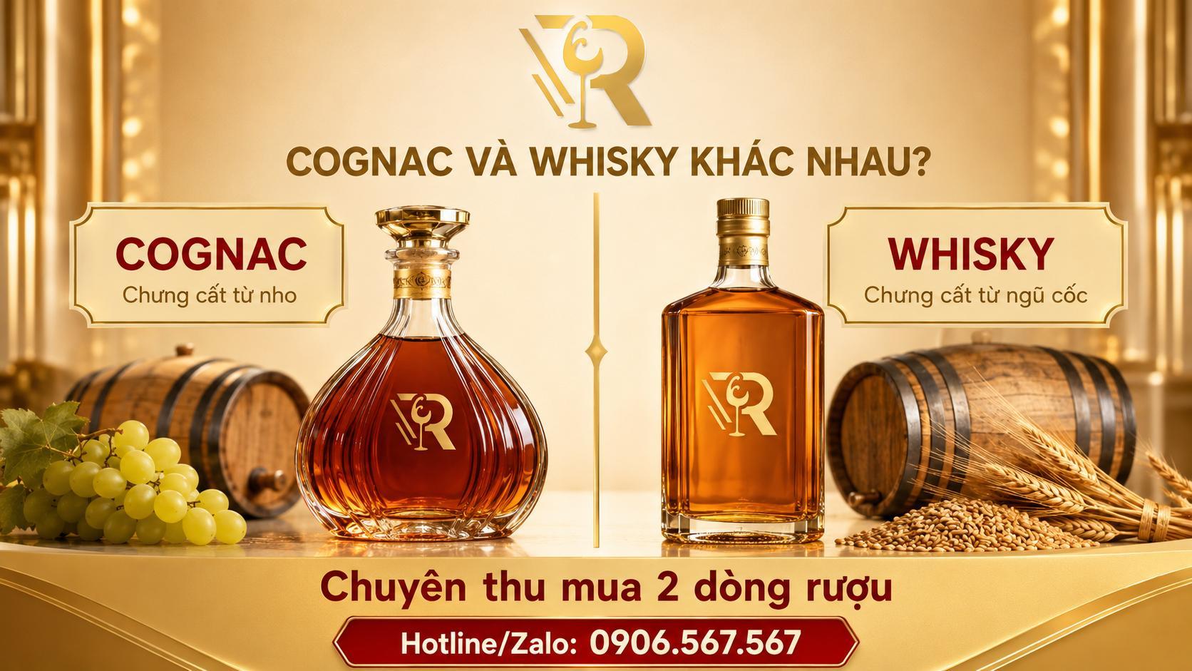 Cognac Và Whisky Khác Nhau Như Thế Nào